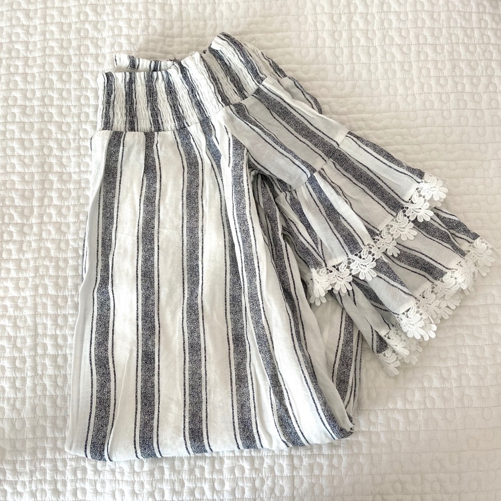 Altar’d State Striped Off Shoulder Dress